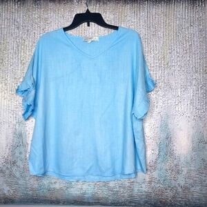 Generation k linen blend top